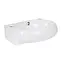 Умивальник Qtap Leo підвісний овальний лівий 430x290x140 мм White + донний клапан PU02O, Білий - мініатюра 4