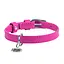 Ошейник для собак кожаный Waudog Glamour с QR-паспортом без украшений S Ш 15 мм Д 27-36 см розовый - миниатюра 3