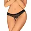 Трусики-стрінги Obsessive Chemeris Crotchless XL/2XL чорний - мініатюра 1
