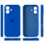 Чохол Epik Silicone Case Full Camera Protective AA для Apple iPhone 16, 6.1 Синій/Capri Blue - мініатюра 6