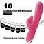Подвійний силіконовий вібратор кролик жіночий для стимуляції точки G Mr. Rabbit фуксія - мініатюра 6