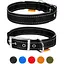 Ошейник для собак Dog Extreme из нейлона двойной со светоотражающей вставкой ширина 20 мм длина 30-40 см черный - миниатюра 2