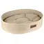 Лежак для тварин овальний Бортик HIDOG 3581 Бежевий - мініатюра 1