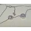 Серебряное колье Аметист с перламутром 1251050 - миниатюра 3
