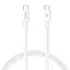 Кабель Remax Marlik Type-C to Type-C 65W 1 м белый (RC -191) - миниатюра 1