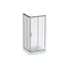 Душевая кабина Am.Pm Gem Square Slide 90x90 см без поддона хром матовый W90UG-403-090MT, Универсальная, прозрачный, хром матовый - миниатюра 1