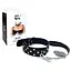 Ошейник с поводком из натуральной кожи с заклепками Art of Sex - Jenna Collar with Leash, черный - миниатюра 3