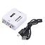 Конвертор-переходник из AV в HDMI - вход 3RCA (мама) на выход HDMI (мама) - миниатюра 2