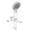 Душовий гарнітур Kludi Dive 3S 6995005-00 - мініатюра 2