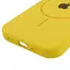 Чехол Silicone Case Full Protective AA with MagSafe для Apple iPhone 14 Plus 6.7 Желтый/Yellow - миниатюра 5
