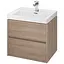 Тумба під умивальник Cersanit Crea 60 дуб - мініатюра 1
