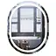 Дзеркало Mixxus Premium ELLIPSE MV05-90x70-REVERSE (LED Touch, Anti-fog (3-6,5kK)) (MP6644) - мініатюра 1