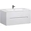 Тумба Мойдодир Octavio 100-A з умивальником Cosmopolitan 100 Білий - мініатюра 1