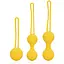 Набір вагінальних кульок Loveline Kegel Ball Exercise Set 3 шт (жовтий) - мініатюра 1
