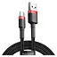 Кабель Baseus USB2.0AM-Type-C M, 1 м,(20V/3A), (60W) Червоний-Чорний,CATKLF-B91 (CATKLF-B91) - мініатюра 1