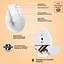 Миша комп'ютерна Logitech Lift for Mac Vertical Ergonomic Mouse Off White (910-006477) - мініатюра 6