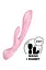 Вибратор-кролик Satisfyer Triple Oh 24 см розовый - миниатюра 5