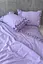 Комплект постільної білизни двоспальний з рюшами 180х200 см варена бавовна White Dream Ліловий (2003/1R) - мініатюра 4