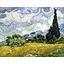 Алмазна мозаїка Поле з кипарисами. Худ. Vincent van Gogh 40*50 см зі стразами на підрамнику повна викладка - мініатюра 1