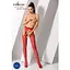 Колготки с открытым доступом растительный декор Passion S002 red S/M/L - миниатюра 2