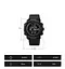Чоловічий спортивний годинник з компасом Skmei 2095 (Чорний) - мініатюра 9