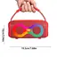 Portable Bluetooth Speaker with Backlight Portable Wireless Speaker Et 311 Boombox 1800 mAh 10W microSD Red - мініатюра 2