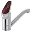 Змішувач для умивальника Haiba Magic 004 з червоною ручкою HB0690 Хром - мініатюра 4