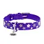 Ошейник для собак кожаный Waudog Glamour с QR-паспортом узор "Звездочка" светонакопительный/светоотражающий M Ш 20 мм, - миниатюра 3