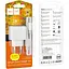 Комплект зарядного устройства Hoco CS11A 1USB 10.5W 5V/2.1A USB/Type C 1m White - миниатюра 2