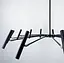 Сучасна трубчаста люстра з 12 регулюючими плафонами | Арт. ST01/12 BK | Line F - мініатюра 2
