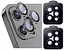 Захисне скло на камеру DK для Apple iPhone 12 Pro Lens Metal Ring Eagle Eye 015724 black 2 шт. - мініатюра 2