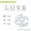 Дзеркальний декор Wall Sticker SW-00002495 акриловий самоклеючий Love 11 шт. срібло - мініатюра 3