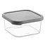 Контейнер пластиковий з кришкою Idea Home Quick Box 0.9 л сірий (00812 Gray) - мініатюра 1