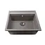 Гранітна мийка Globus Lux Volta мокко 570x510 мм, Сірий - мініатюра 2
