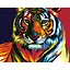 Картина по номерам Strateg Поп-арт тигр без подрамника размером 40х50 см (BR003) 4823113845186 - миниатюра 1