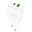 МЗП Borofone BN7 PD20W+QC3.0 (1USB-A/1C) White - мініатюра 1