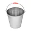 Відро з нержавіючої сталі (нержавійка) господарське без кришки 8 л 88178 - мініатюра 1