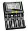 Профессиональное Зарядное устройство Miboxer C4-12 LCD 4 слота для Li-Ion, Ni-Mh и Ni-Cd аккумуляторов - миниатюра 3