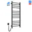 Электрический полотенцесушитель Navin Классик Квадро 500x1200 Sensor с Wi-Fi, левый, черный муар 12-112033-4880, Черный матовый, Левое, Электронный - миниатюра 1