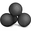 Силиконовый массажный двойной мяч Hop-Sport HS-S063DMB 63 мм черный - миниатюра 3