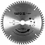 Диск пильный по ПВХ Yato 185х2.5x20х1.5мм 60 зубцов (YT-60627) - миниатюра 1