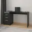 Компьютерный стол с ящиками id A-187 1385x756x502 мм Черный - миниатюра 1
