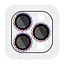 Защитное стекло Epik Metal Shine на камеру в упаковке для Apple iPhone 15 Pro 6.1/15 Pro Max 6.7 Сиреневый/Rainbow - миниатюра 1