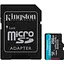 Карта памяти microSDXC (UHS-1 U3) Kingston Canvas Go! Plus 256Gb 10 A2 V30 (R200MB/s, W-160MB/s) (adapter SD) - миниатюра 1