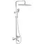 Душова система з термостатом Gappo G24791, 3-функціональна лійка, хром - мініатюра 1
