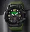 Чоловічий спортивний наручний годинник Skmei 1637 водонепроникні (Зелений) - мініатюра 6