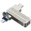Флеш-накопичувач WIWU Wi-FD001 3in1 (USB-A/C/L) USB 3.0, 32GB Silver - мініатюра 5