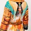 Женский халат из плюшевого велюра эксклюзивный Egypt 18361 XS-S - миниатюра 4