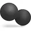 Силиконовый массажный двойной мяч Hop-Sport HS-S063DMB 63 мм черный - миниатюра 2
