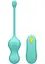 Вагінальні кульки з вібрацією Romp Cello, 18.2 см (бірюзовий) - мініатюра 1